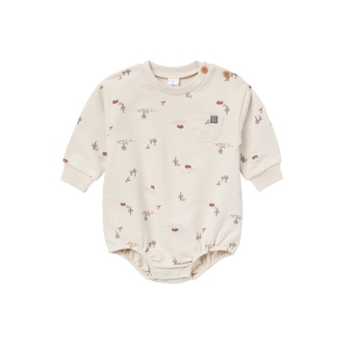 Cowboy Long Sleeve Bubble Romper