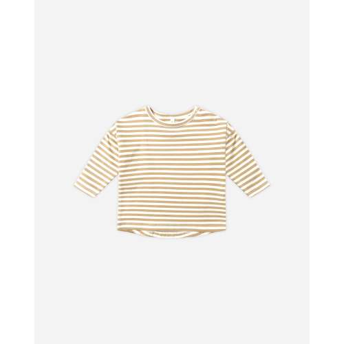 Long Sleeve Tee || Gold Stripe – Quincy Mae