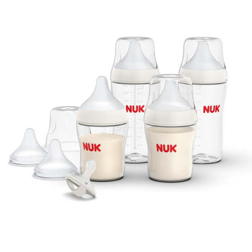 NUK Perfect Match Anti-Colic Baby Bottle and Pacifier First Year Gift Set, 7 Piece