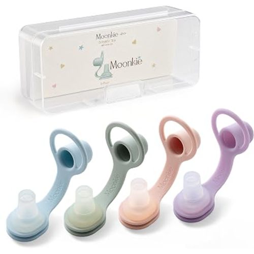Moonkie Baby Food Pouch Topper: Flow-Control Design Reduces Food Squirts