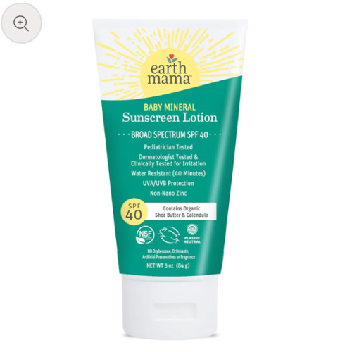 Baby Mineral Sunscreen Lotion SPF 40 | Non-nano Zinc