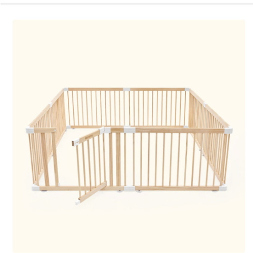 HARPPA Grovi Wooden Baby Gate Playpen | Non-Toxic Foldable DIY Adjustable Play Yard for Infants & Toddlers – Natural Finish Baby Fence for Small & Large Spaces