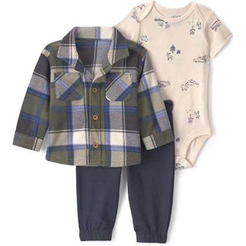 Carter's Baby Boys' 3-piece Bodysuit Pant Sets