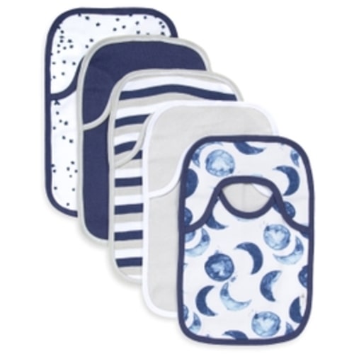 Hello Moon! Organic Baby Pull On Bibs 5 Pack