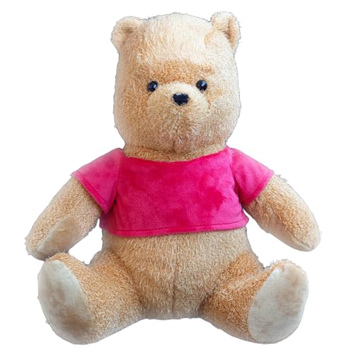 TEETSY Christopher Robin Bear Pooh Plush Doll Toy, Brown