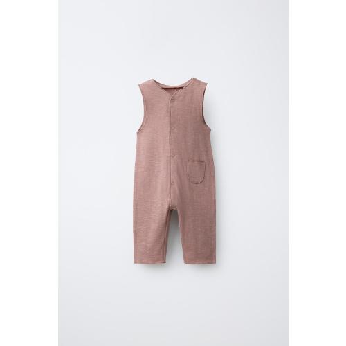 PLAIN LONG OVERALLS - Chalk pink | ZARA United States
