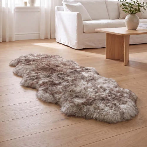 Sheepskinhouse.com Merino Double Sheepskin | Long Wool | 67x24 in - Wolf Tip