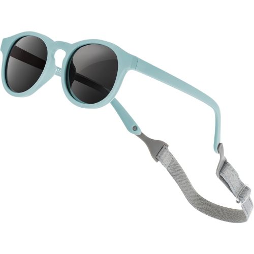 Baby Sunglasses with Strap Polarized Flexible UV400 for Infant Toddler Boys Girls Age 0-24 Months
