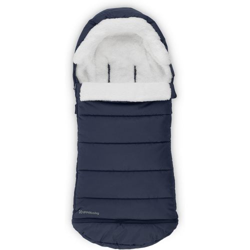 UPPAbaby CozyGanoosh Footmuff - Easily Attaches to UPPAbaby Strollers + RumbleSeat - Ultra-Plush, Weather-Proof - Winter Stroller Cover - Noa (Navy)