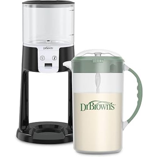 Dr. Brown's Insta-Prep Warm Water Dispenser with Baby Formula Mixing Pitcher, 32oz Olive