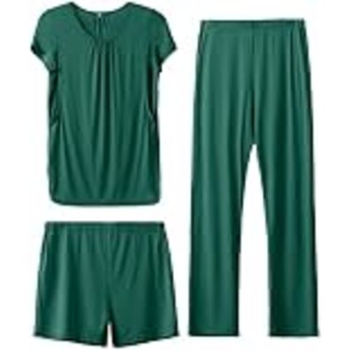 SUNNYBUY Womens Maternity Nursing Pajamas Set 3 Piece Breastfeeding PJS | Pregnancy Must Haves, Labor & Delivery Essentials, Going Home Outfit, Postpartum Lounge Set