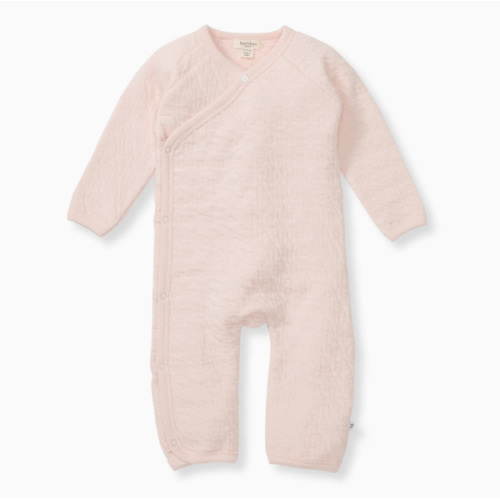 Organic Cotton Quilted Bee Wrap-Front Baby Jumpsuit - Ranunculus – Burt's Bees Baby