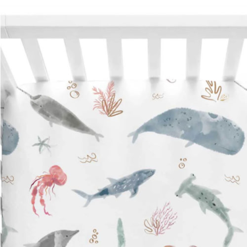 Sea Life Crib Sheet