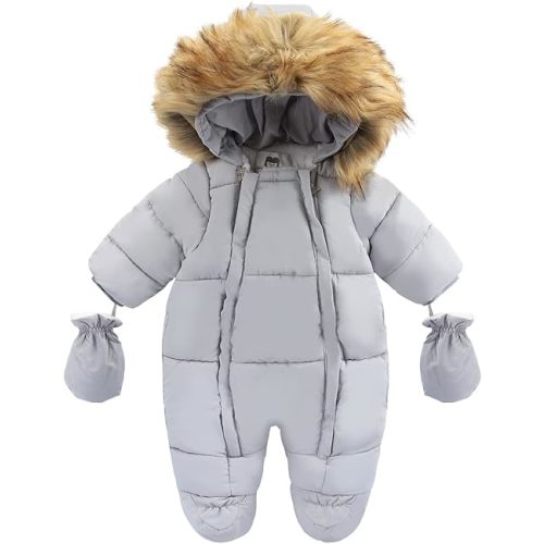 Baby Girl Winter Snowsuit Toddler Jacket Clothes For Boy Infant Jumpsuit Hoodied