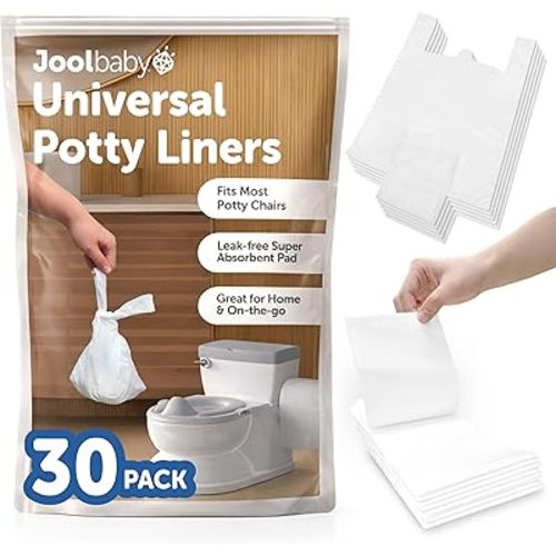 Disposable Potty Liners – Universal Fit for Potty Chairs, Super-Absorbent (30 Count) – Jool Baby