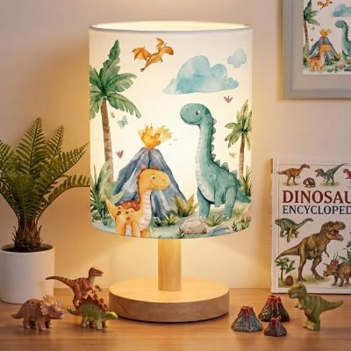 Roaring Dinosaur Kids Table Lamp for Bedroom Kids Lamps for Girls Room
