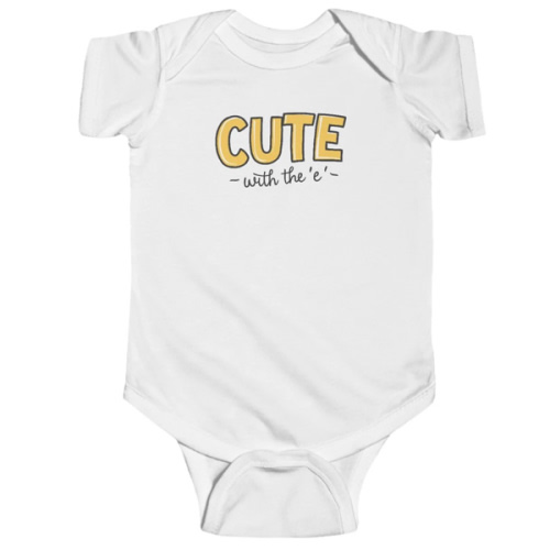 Cute with the E - Onesie – ElderEmo.com