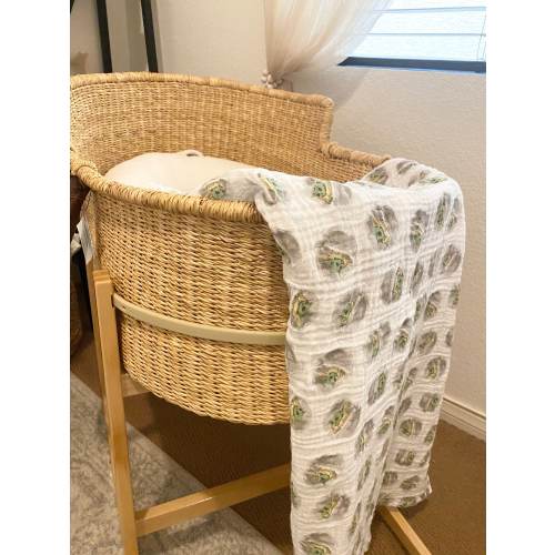 Baby Yoda Swaddle Blanket, StarWars Muslin Swaddle Blanket, Disney Swaddle Blanket, Muslin Swaddle Baby Shower Gift