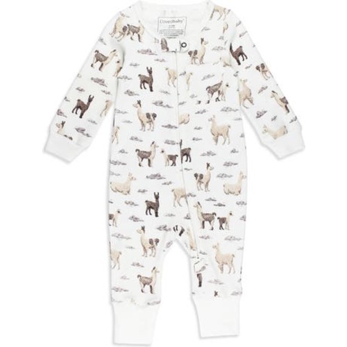 Print Organic Cotton Zip Romper, 12-18m (22-25 lbs)