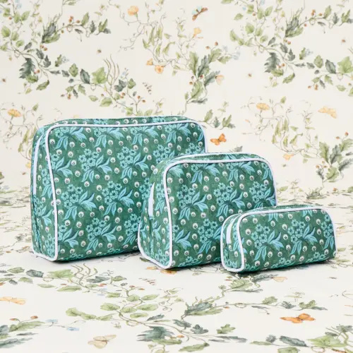 Patterned Toiletry Bag Trio (3 pieces)