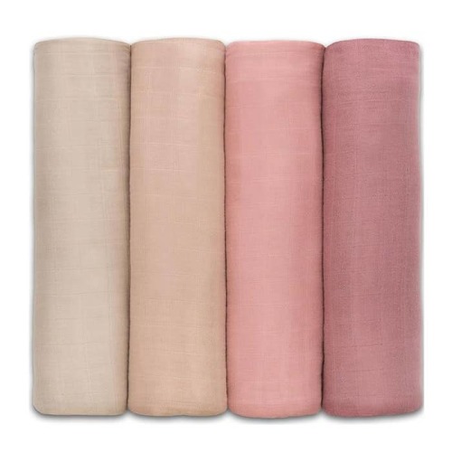 Muslin Swaddle Blankets (4 Pack)