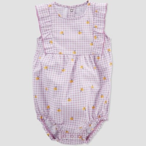 Carter's Just One You®️ Baby Girls' Gingham Romper - Purple