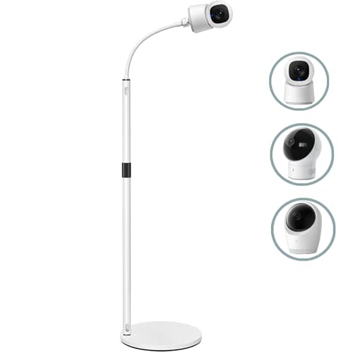 EYSAFT Floor Stand Holder Mount-Heavy-Duty Stand Compactible with eufy E21,E30,Spaceview E110, Spaceview pro E210 Adjustable Height,Without Tools or Wall Damage