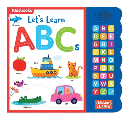 Let’s Learn ABCs – Interactive Toddler Sound Book with 27 Buttons | Tracing, Alphabet Song, Children's Board Book | Learn Letters & First Words | Fun Learning Activities for Boys & Girls