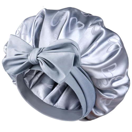 YANIBEST Adjustable Satin Bonnet for Sleeping, Double Layer Silk Bonnet with Tie Band for Women, Sleep Cap Curly Natural Hair