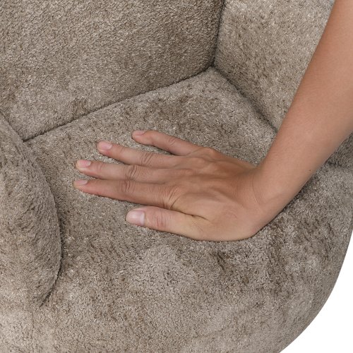 Meranova Chenille Kid's Chair with Cute Bear-shaped Design