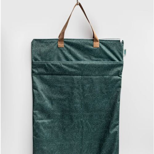 Large Zipper Hanging Wet Bag, Laundry Bag with Handles