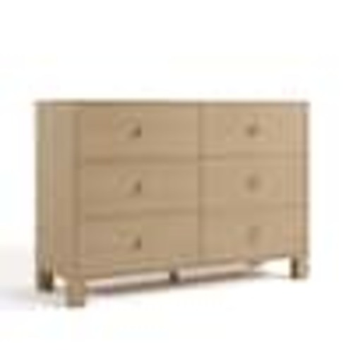 Storkcraft California Driftwood 6 Drawer 47.72 in. Wide Dresser 03766-207