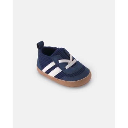 Baby Boy Striped Sneakers - Navy Blue | Carter's