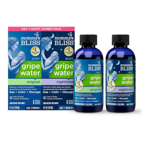 Mommy's Bliss Gripe Water for Babies with Gas, Colic or Stomach Discomfort Day & Night Combo