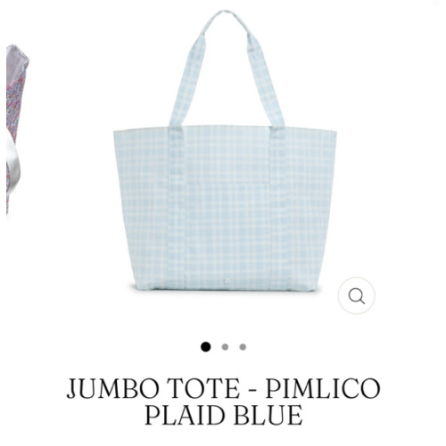 Jumbo Tote - Pimlico Plaid Blue