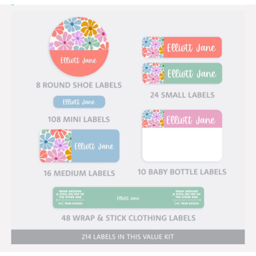 Essential Name Labels Combo Pack
