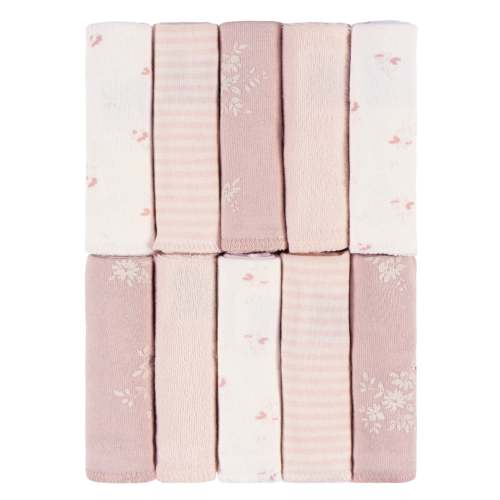 10-Pack Baby Girls Pink Terry Washcloths