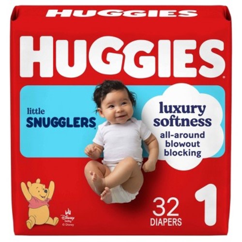 Huggies Little Snugglers Gentle Protection Diapers - Size 1 - 32ct