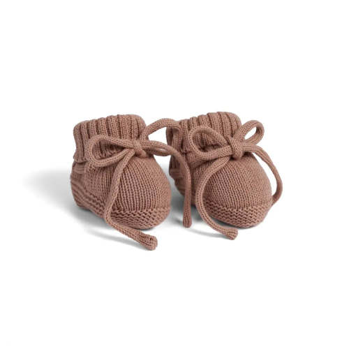 Knitted Booties in Mocha