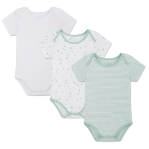 LAKE | Baby | Pima Cotton Pajamas | Parisian Green Baby Bodysuit Bundle