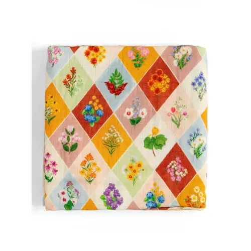 Vintage Blooms Muslin Baby Swaddle Blanket - 1canoe2