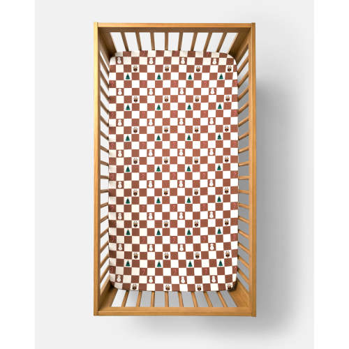 Holiday Checks Fitted Crib Sheet | Little Sleepies