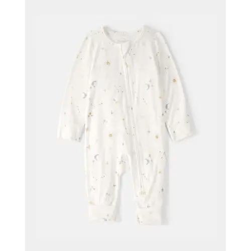 Baby Constellation 2-Way Zip PurelySoft Sleep & Play Pajama - Cream | Carter's