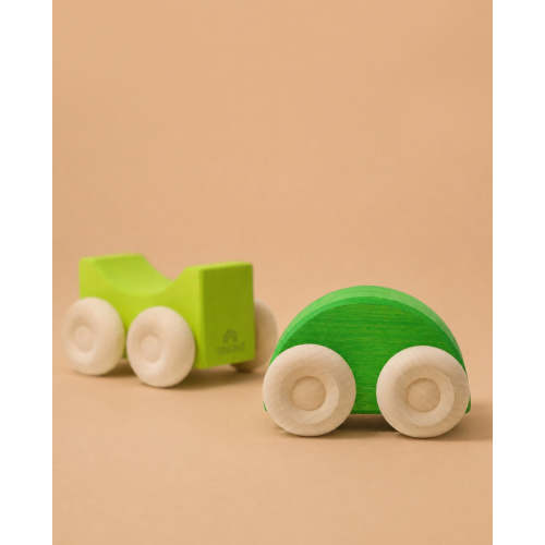 Grimm's Stacking Cars - Green