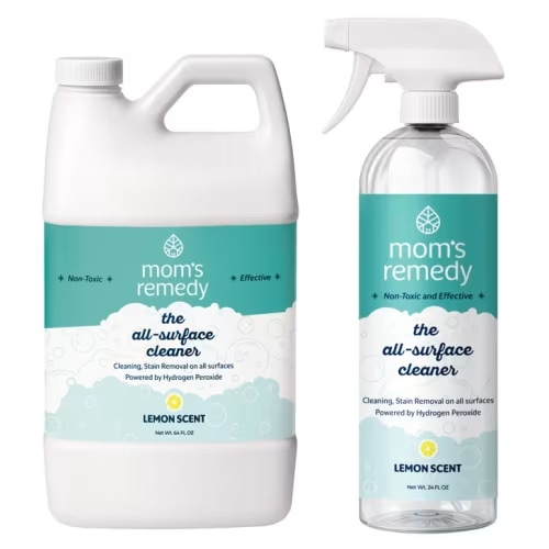 MomRemedy Hydrogen Peroxide Based Cleaner & Stain Remover, Lemon, 24 fl oz + 64 fl oz Refill | Costco