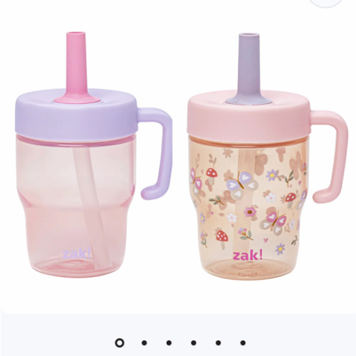 Leakproof Toddler Tumbler Set - Springtime Pink, 10 oz. – zak.com