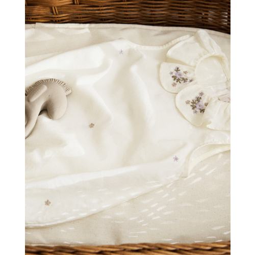 CHILDREN'S BODYSUIT WITH FLORAL EMBROIDERY - See all - NEWBORN - CLOTHING AND FOOTWEAR | Zara Home United States of America