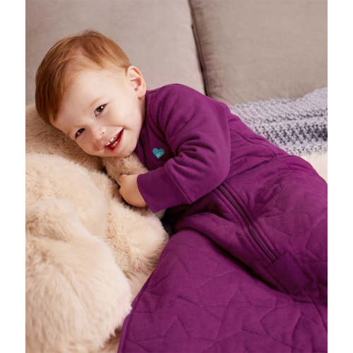 Sleep Bag Long Sleeve 2.5 TOG Quilted Cotton Plum Starturn Quilted