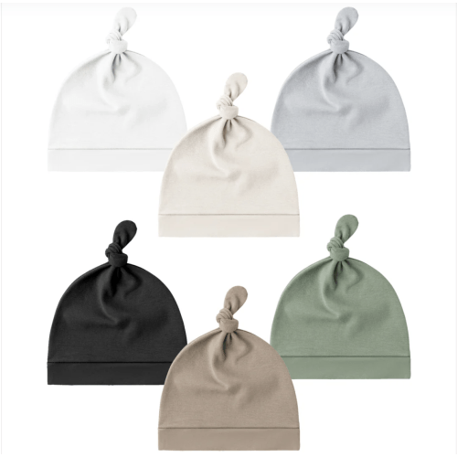 Baby Newborn Hats Set Knot Beanie Hats 6 Pack