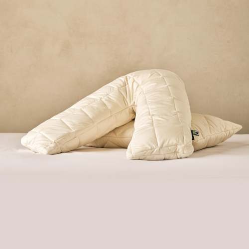 Organic V-Shaped Washable Wool Pillow
